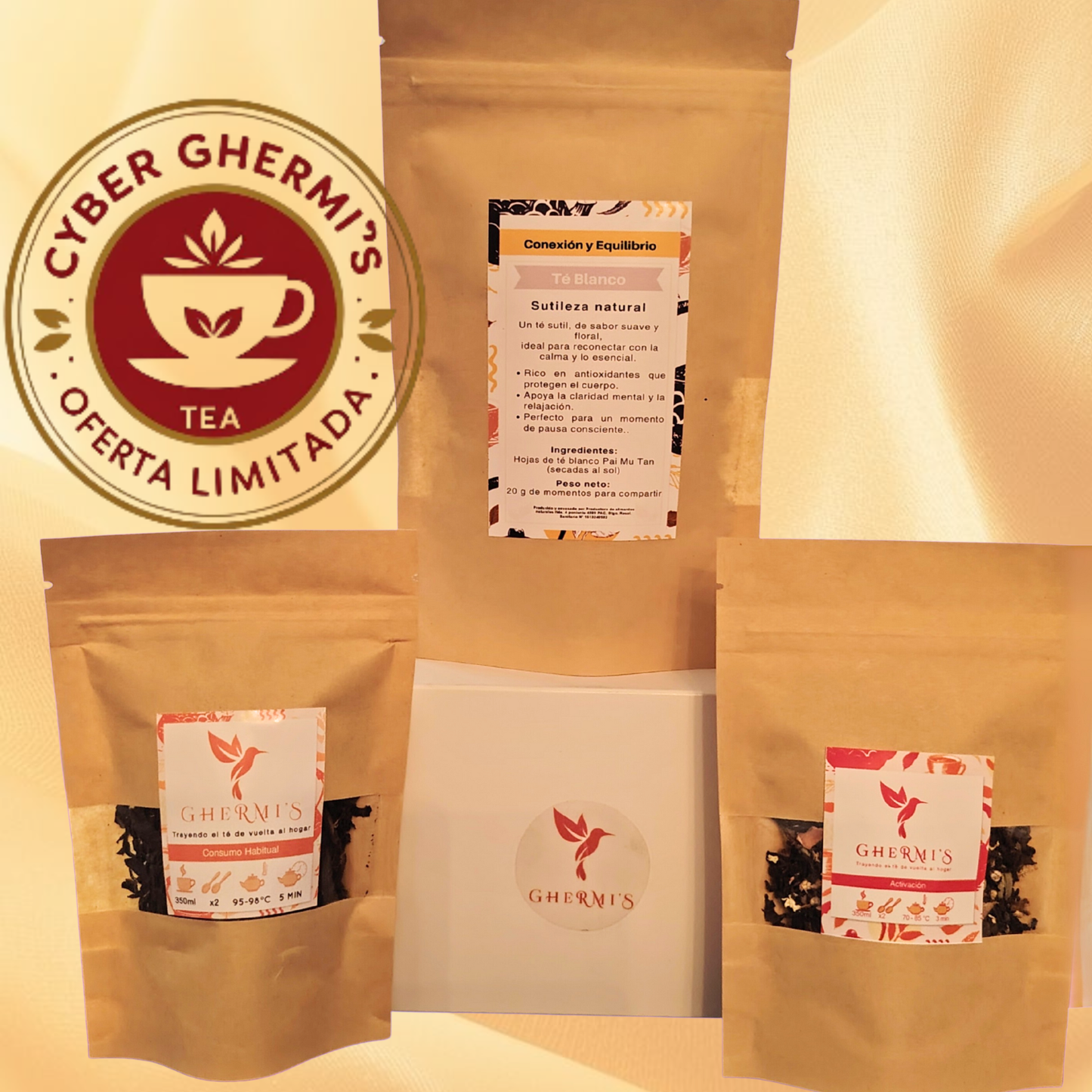 PACK CYBER PROMO 1 :  3 TÉS DE 20 G